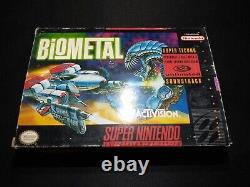 BioMetal Authentic Super Nintendo SNES EXMT+ condition COMPLETE n box w poster