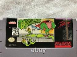 Boogerman (Super Nintendo SNES) Complete CIB with Poster + Ad