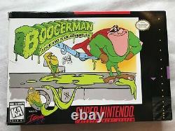 Boogerman (Super Nintendo SNES) Complete CIB with Poster + Ad