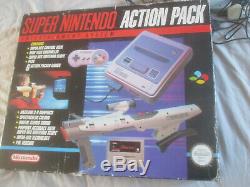 Boxed Action Pack Scope 6 SNES Console Bundle Super Nintendo PAL With Scart