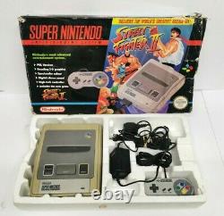 Boxed Original SNES Super Nintendo Entertainment System Console Street Fighter