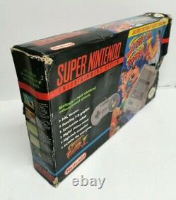 Boxed Original SNES Super Nintendo Entertainment System Console Street Fighter