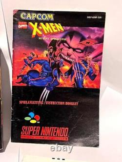 Boxed Rare Snes Super Nintendo Game X-men Mutant Apocalypse Eu Pal Snsp P Axmp