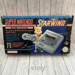 Boxed Super Nintendo Entertainment System SNES Console Starwing Edition