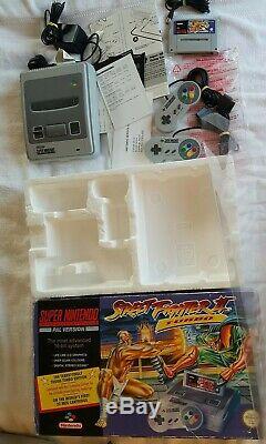 Boxed Super Nintendo SNES Street Fighter 2 Bundle + 2 Controllers VGC FAST POST
