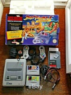Boxed Super Nintendo SNES Street Fighter II Turbo Console