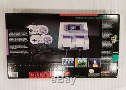 Brand New Original Super Nintendo Entertainment System SNES 1st PRINT-BLACK BOX