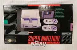 Brand New Original Super Nintendo Entertainment System SNES 1st PRINT NEAR MINT