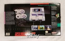 Brand New Original Super Nintendo Entertainment System SNES 1st PRINT NEAR MINT