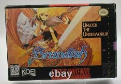 Brandish for Super Nintendo SNES Near Complete Authentic KOEI Photocopied Manual