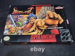 Breath of Fire 1 Squaresoft Authentic Super Nintendo SNES EXMT boxed w manual