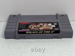 Breath of Fire 2 Super Nintendo SNES 1995 With Manual Map Authentic Tested Saves