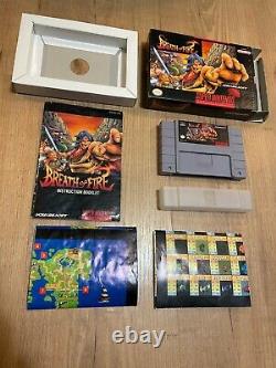 Breath of Fire Super Nintendo SNES CIB Complete Box Maps