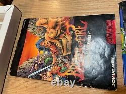 Breath of Fire Super Nintendo SNES CIB Complete Box Maps