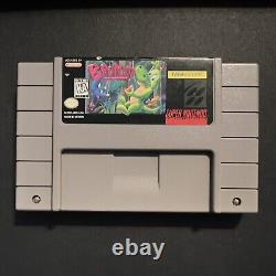 Bronkie The Bronchiasaurus Rayasystems Super Nintendo SNES Authentic, UNTESTED