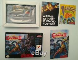 CASTLEVANIA IV 4 Super Nintendo SNES Complete In Box CIB & EXCELLENT + EUC