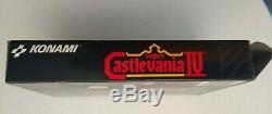 CASTLEVANIA IV 4 Super Nintendo SNES Complete In Box CIB & EXCELLENT + EUC