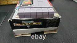 CIB MECHWARRIOR SUPER NINTENDO SNES VIDEO GAME COMPLETE IN BOX With PROTECTOR