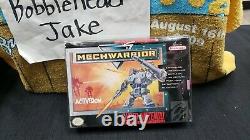 CIB MECHWARRIOR SUPER NINTENDO SNES VIDEO GAME COMPLETE IN BOX With PROTECTOR