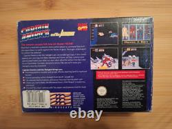 Captain America Super Nintendo SNES Video Game Boxed Collectors CIB + Poster