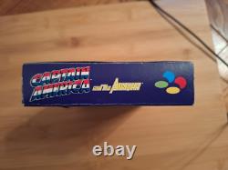 Captain America Super Nintendo SNES Video Game Boxed Collectors CIB + Poster