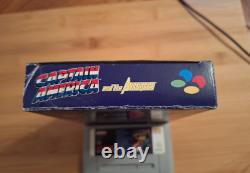 Captain America Super Nintendo SNES Video Game Boxed Collectors CIB + Poster