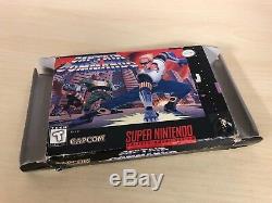 Captain Commando Complete SNES Super Nintendo CIB Game Original Capcom