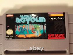 Captain Novolin Super Nintendo SNES Video Game Cart