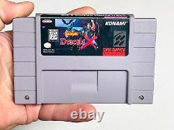 Castlevania Dracula X Authentic Super Nintendo Game SNES Nice Shape