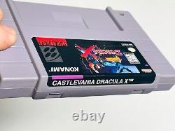 Castlevania Dracula X Authentic Super Nintendo Game SNES Nice Shape