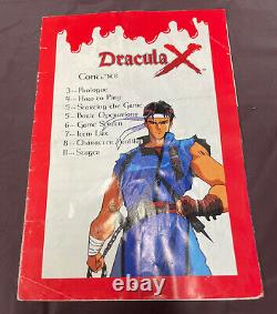 Castlevania Dracula X (Super Nintendo 1995) Complete CIB Box Manual SNES Tested
