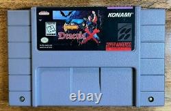 Castlevania Dracula X (Super Nintendo SNES 1995) Authentic Tested