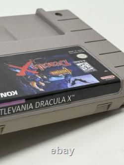 Castlevania Dracula X Super Nintendo SNES Authentic Custom Label Tested