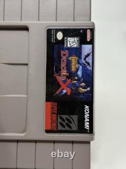Castlevania Dracula X Super Nintendo SNES Authentic Custom Label Tested