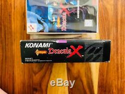 Castlevania Dracula X Super Nintendo SNES Box, Registration, Manual ONLY Konami