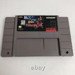 Castlevania Dracula X (Super Nintendo SNES) Cart ONLY Authentic Clean Tested