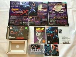 Castlevania Dracula X (Super Nintendo SNES) Complete CIB with Ads