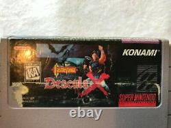 Castlevania Dracula X (Super Nintendo SNES) Complete CIB with Ads