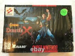 Castlevania Dracula X (Super Nintendo SNES) Complete CIB with Ads