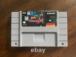 Castlevania Dracula X Super Nintendo SNES Game, 1995 TESTED & AUTHENTIC