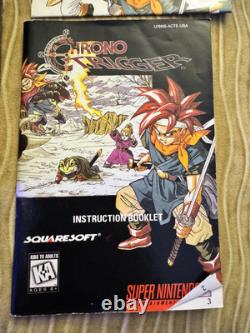 Chrono Trigger SNES CIB Complete In Box Authentic Mint Cartridge Super Nintendo
