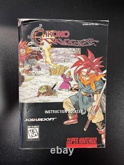 Chrono Trigger (SNES, Super Nintendo, 1995) Authentic Booklet + Poster + Cart