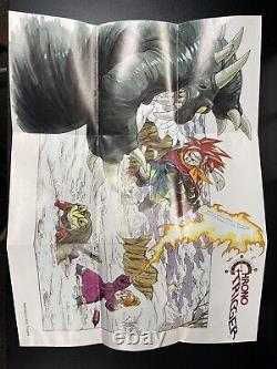 Chrono Trigger (SNES, Super Nintendo, 1995) Authentic Booklet + Poster + Cart