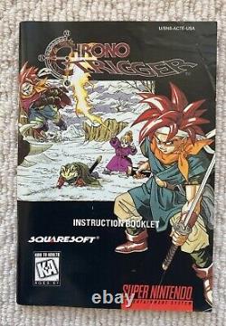 Chrono Trigger SNES Super Nintendo + Box + Instructions + Maps VERY RARE