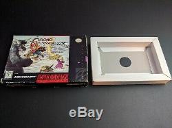 Chrono Trigger Squaresoft Official Authentic Box only Super Nintendo SNES EX cnd