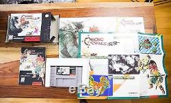 Chrono Trigger Squaresoft RPG Complete CIB box manual poster Super Nintendo SNES