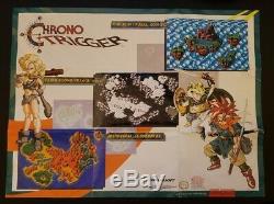 Chrono Trigger Super Nintendo SNES 1995 /w original game manual and map poster