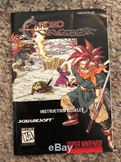 Chrono Trigger (Super Nintendo, SNES) Authentic with Box Manual And 1 Poster