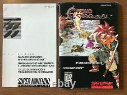 Chrono Trigger (Super Nintendo SNES) Complete CIB with Posters + Ads