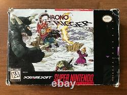 Chrono Trigger (Super Nintendo SNES) Complete CIB with Posters + Ads